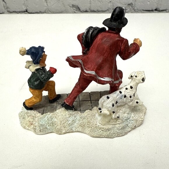 Christmas Village Figurine Fireman, Boy, And Dog By Rite Aid - Picture 3 of 8